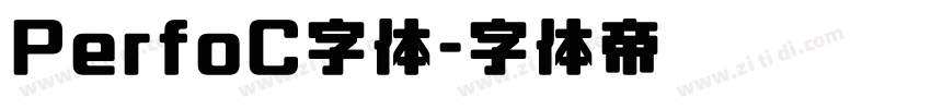 PerfoC字体字体转换