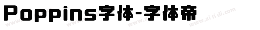Poppins字体字体转换