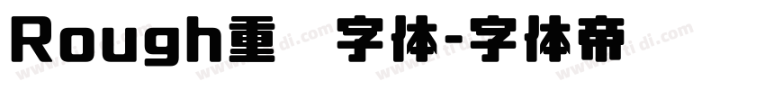 Rough重叠字体字体转换