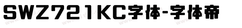 SWZ721KC字体字体转换