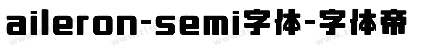 aileron-semi字体字体转换