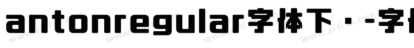 antonregular字体下载字体转换