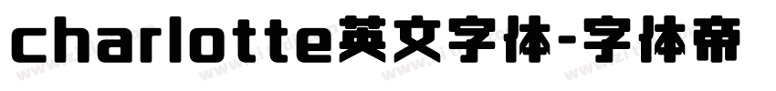 charlotte英文字体字体转换