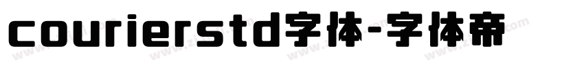 courierstd字体字体转换