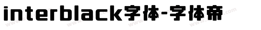 interblack字体字体转换