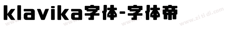 klavika字体字体转换