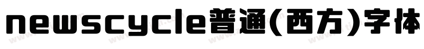 newscycle普通(西方)字体下载字体转换