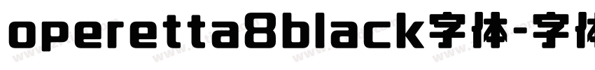operetta8black字体字体转换