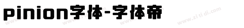 pinion字体字体转换