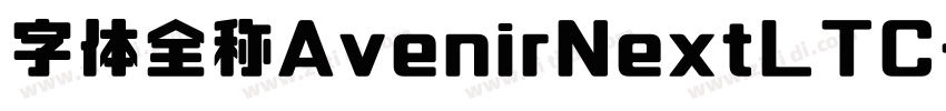 字体全称AvenirNextLTC字体转换