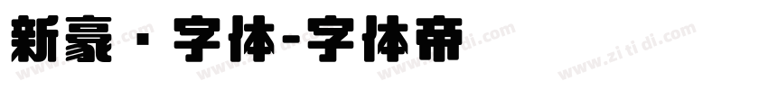 新豪龙字体字体转换
