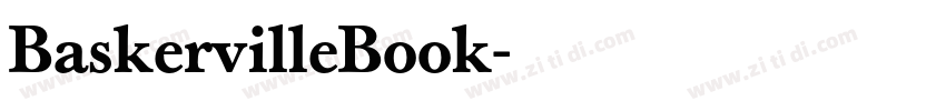 BaskervilleBook字体转换