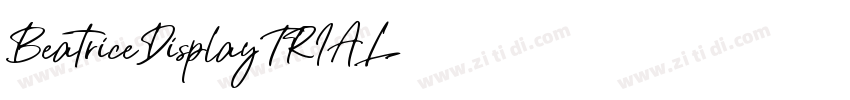BeatriceDisplayTRIAL字体转换