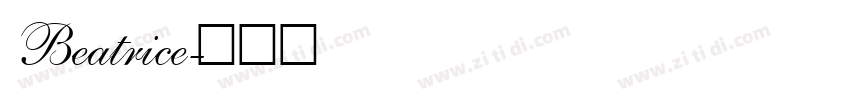 Beatrice字体转换