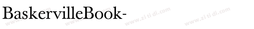 BaskervilleBook字体转换