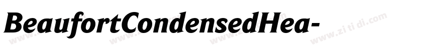 BeaufortCondensedHea字体转换 BeaufortCondensedHea字体转换