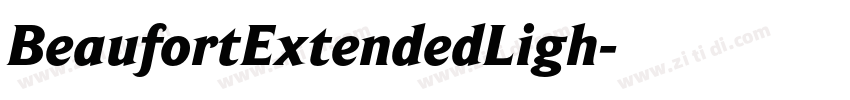 BeaufortExtendedLigh字体转换