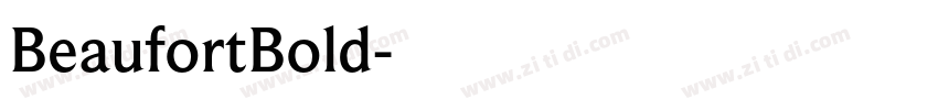 BeaufortBold字体转换