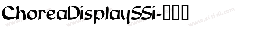 ChoreaDisplaySSi字体转换 ChoreaDisplaySSi字体转换