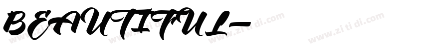BEAUTIFUL字体转换