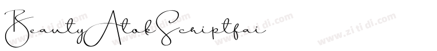 BeautyAtokScriptfai字体转换