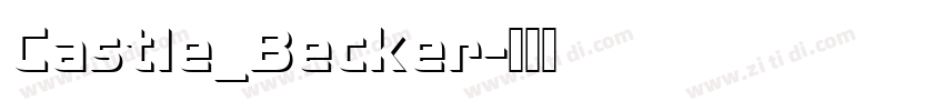 Castle_Becker字体转换