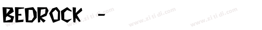bedrock字体字体转换