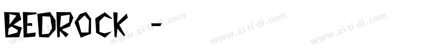 bedrock字体字体转换
