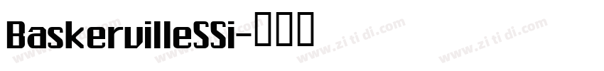 BaskervilleSSi字体转换