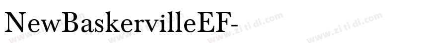 NewBaskervilleEF字体转换