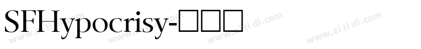 SFHypocrisy字体转换
