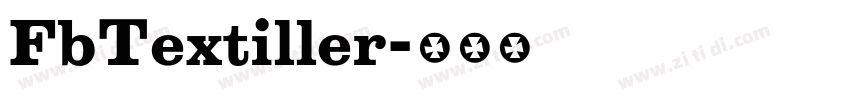 FbTextiller字体转换