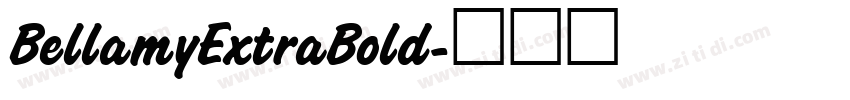 BellamyExtraBold字体转换