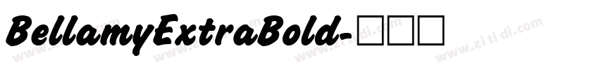 BellamyExtraBold字体转换