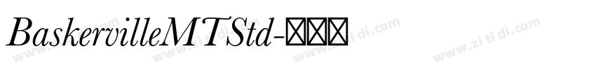 BaskervilleMTStd字体转换