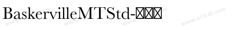 BaskervilleMTStd字体转换