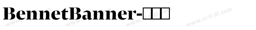 BennetBanner字体转换