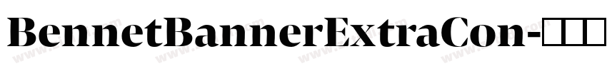 BennetBannerExtraCon字体转换