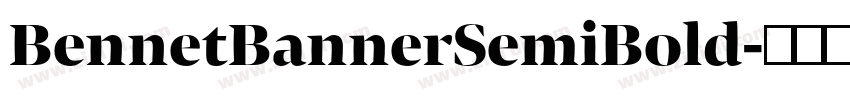 BennetBannerSemiBold字体转换
