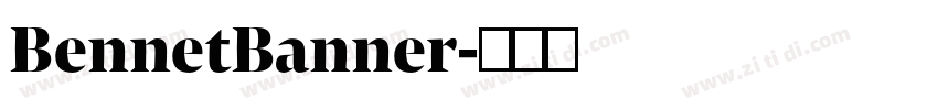 BennetBanner字体转换