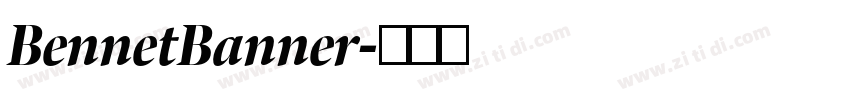 BennetBanner字体转换