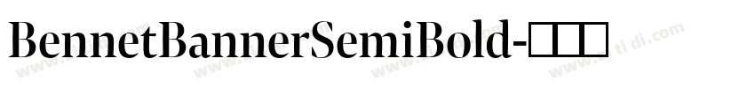 BennetBannerSemiBold字体转换