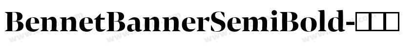 BennetBannerSemiBold字体转换