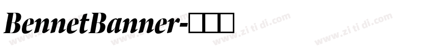 BennetBanner字体转换