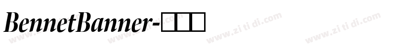 BennetBanner字体转换