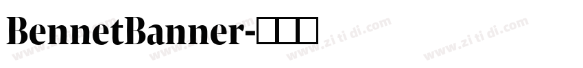 BennetBanner字体转换