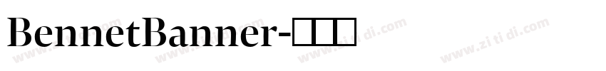 BennetBanner字体转换