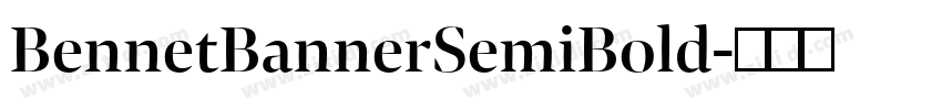 BennetBannerSemiBold字体转换
