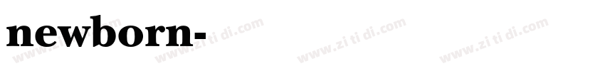 newborn字体转换
