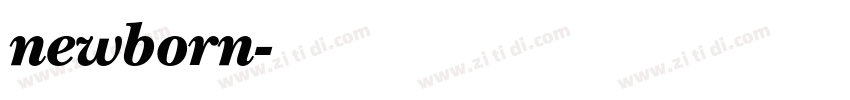 newborn字体转换